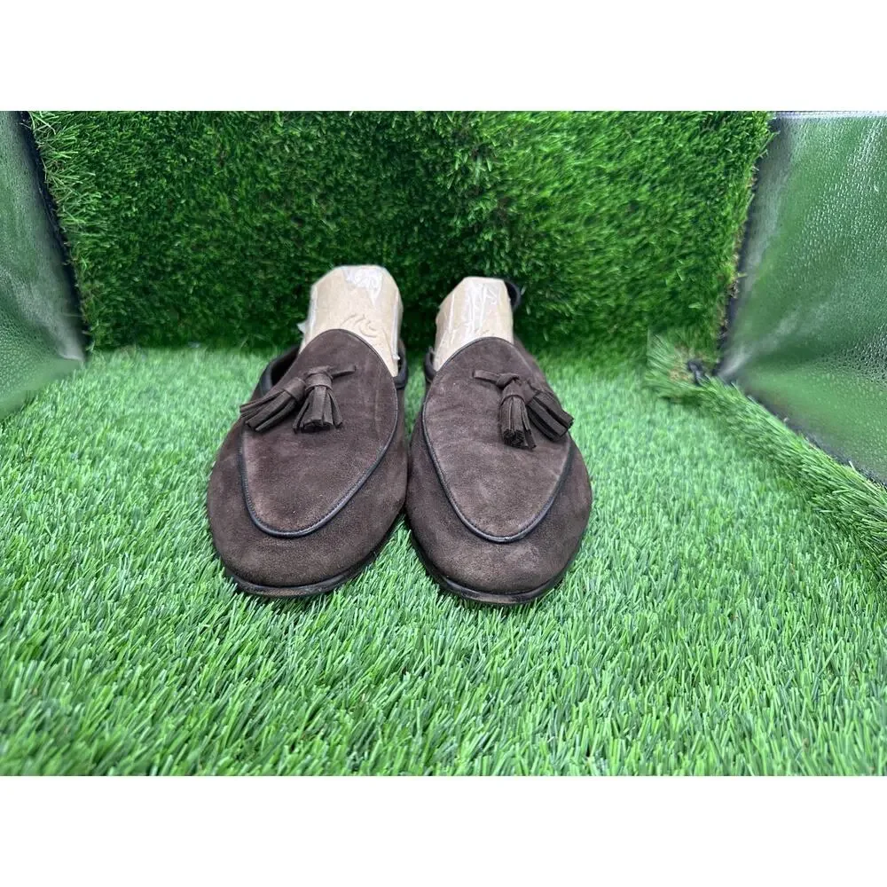 Baudoin & Lange x The Armoury Sagan Tassel Loafer Men's 11 Brown Suede Preppy
